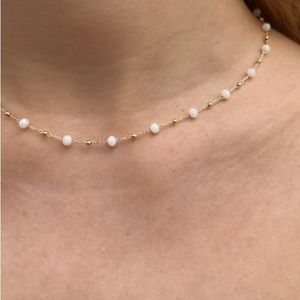 Brandy Melville Copper White Studded Necklace